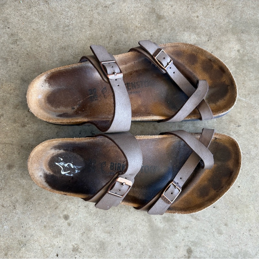 Birkenstock Tan Footbed Sandals